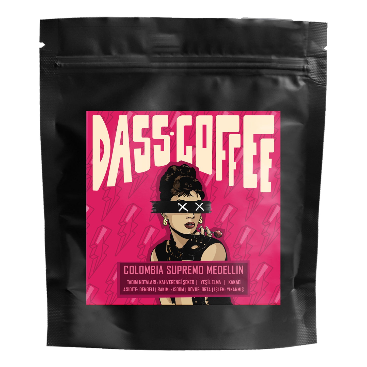 Dass Coffee Yöresel Filtre Kahve Tadım Deneme Seti Kolombiya Supremo Medellin 50gr